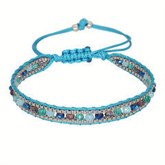 Boho Wrap Bracelet Glass Seed Beads Hand Woven Colorful Friendship Bracelet