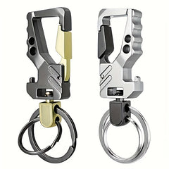 Metal Key Ring Bottle Opener Carabiner Keychain Clip