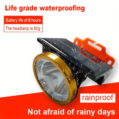 2000mAh 80W Solar Assisted Headlights Camping Lights