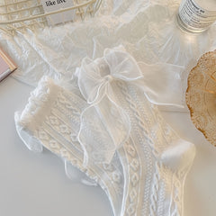 6 Pairs Soft Lacey Socks Lolita Floral Trim Women's Stockings