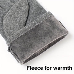 Men's Outdoor Cycling Gloves Warm Touch Screen Windproof Cold-proof Gloves