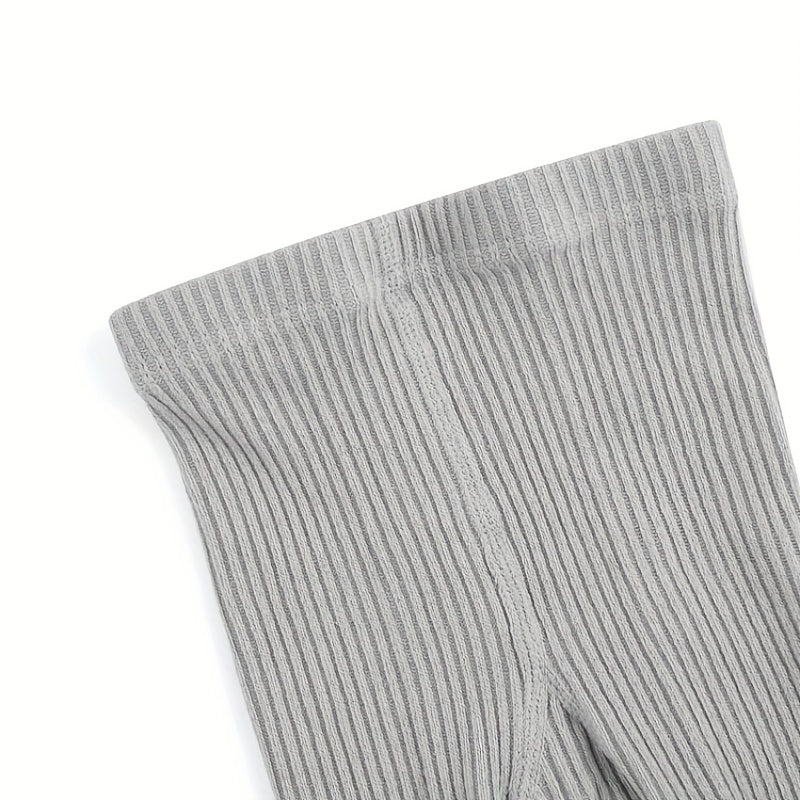 Girls Kids Pantyhose Combed Cotton Vertical Stripe Small Flower Accessories Legg