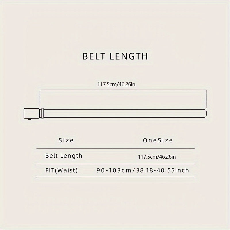 Men's Automatic Buckle Canvas Belt for Jeans