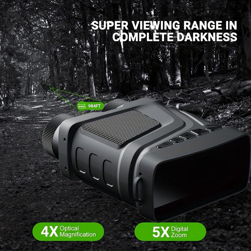 Night Vision Binoculars Infrared 1080P HD 5X Digital Zoom Outdoor Dual Use