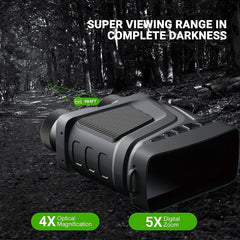 Night Vision Binoculars Infrared 1080P HD 5X Digital Zoom Outdoor Dual Use