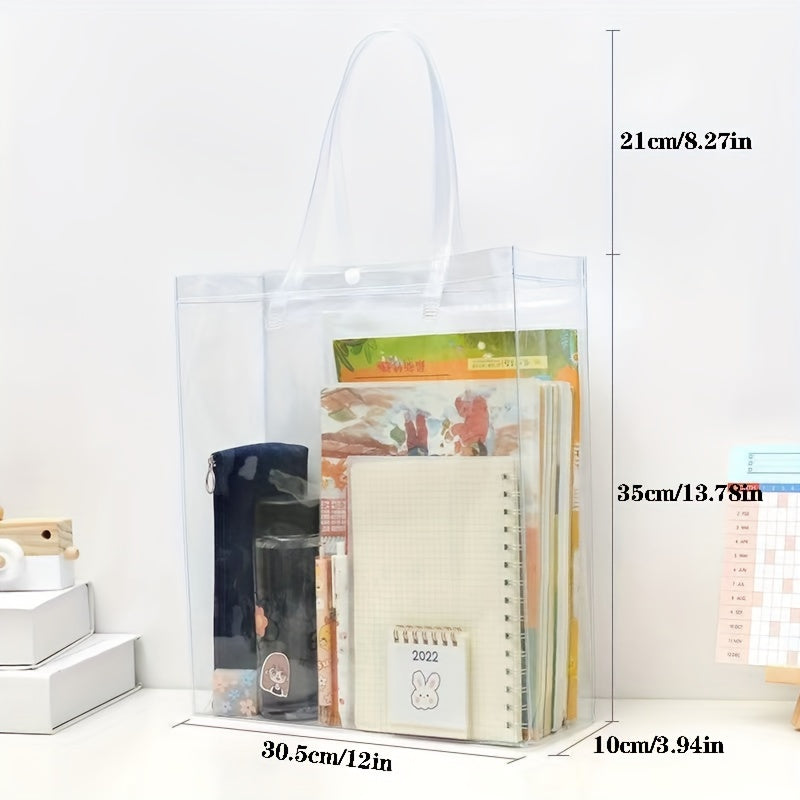 Transparent Test Paper Storage Bag PVC Information File Folder