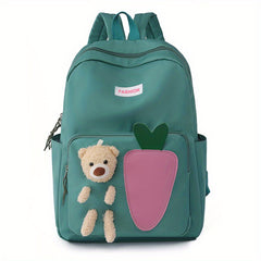 Bear Carrot Backpack Schoolbag for Girls Boys