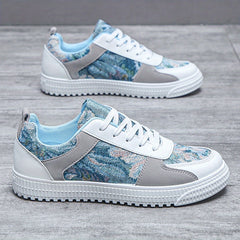 Men's Graphic Skate Shoes Lace-up Sneakers