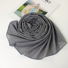 Boho Geometric Pattern Turban Chiffon Hijab