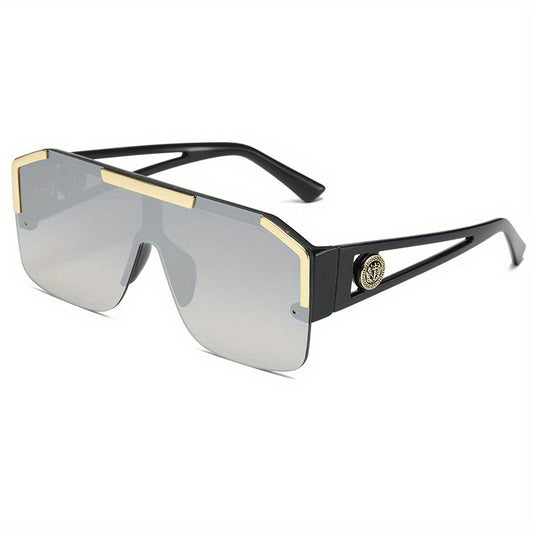 Large Square UV Protection Sunglasses for Men and Women