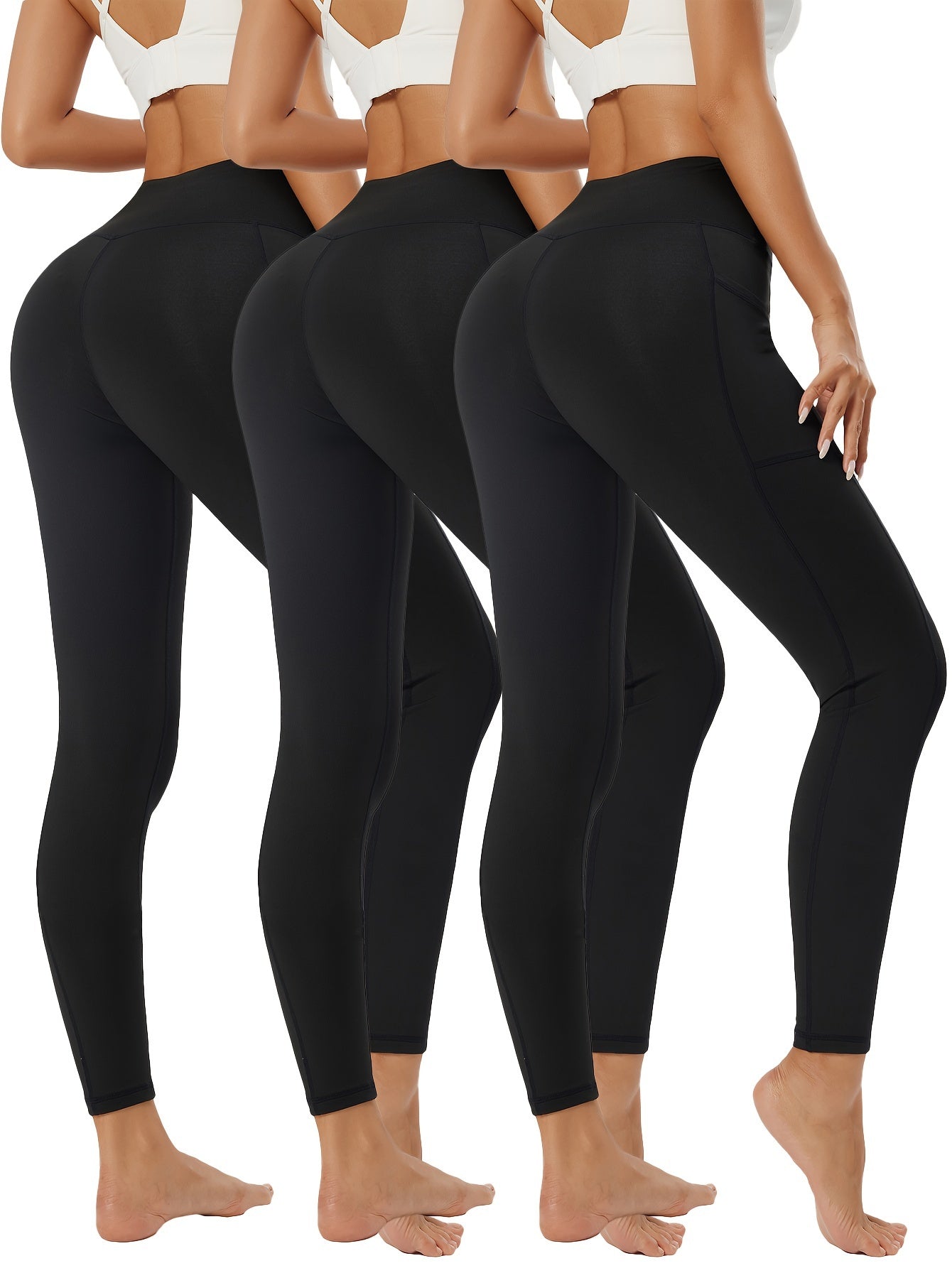 High Waist Yoga Tight Pants With Pocket for Women
