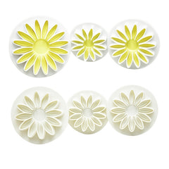 4pcs Flower Fondant Molds for Cake Decorating Baking Tools