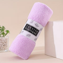 5pcs Coral Velvet Towels for Outdoor, Water Absorbent & Non-shedding