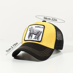 Orangutan Rabbit Animal Pattern Trucker Hat Baseball Cap