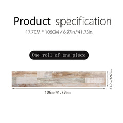 Wood Grain Stair Sticker Art Thickened Wallpaper