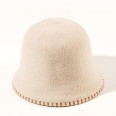 Wool Knitted Casual Double sided Bucket Hat Unisex Bucket Hat Assorted Colors