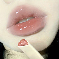 Lip Gloss Milk Tea Watermelon Lustrous Dewy Finish Plumping Moisturizing