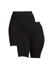 High Rise Stretch Skinny Biker Short