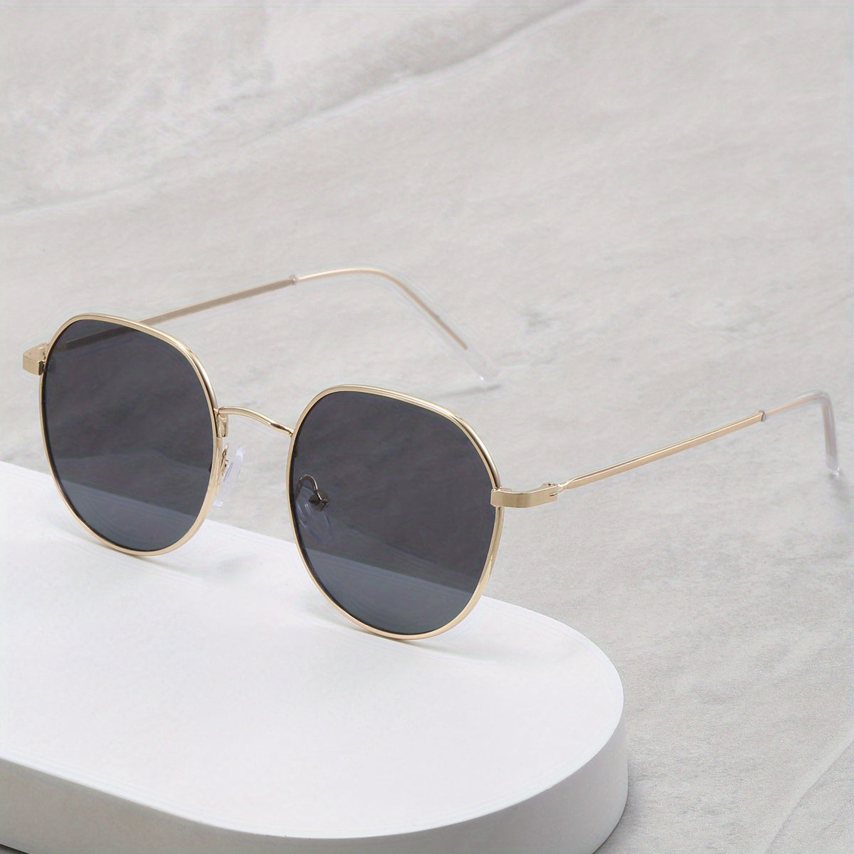 Round Metal Sunglasses UV400 Anti Glare Glasses