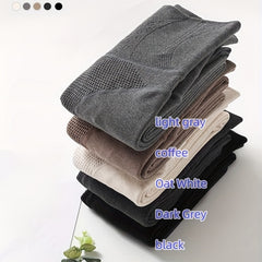 Plush Lined Tights Opaque High Waist Thermal Leggings Women's Stockings