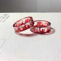 Halloween Ghost Blood Stained Ring in Various Sizes