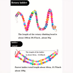 10pcs Colorful Hanging Parrot Toys for Cage - Entertainment and Exercise for Bir