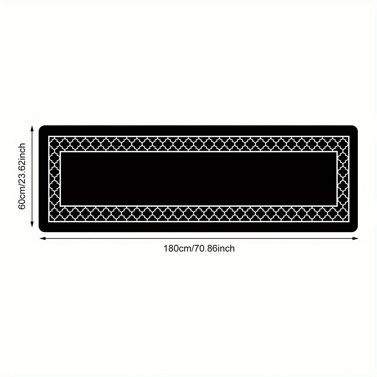 Geometric Print Sponge Floor Mat Non-Slip Kitchen Foot Mat