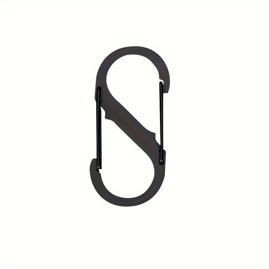 S Shape Carabiner Clips Snap Hooks Double Headed Keychain Buckles For Backpacks