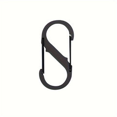 S Shape Carabiner Clips Snap Hooks Double Headed Keychain Buckles For Backpacks