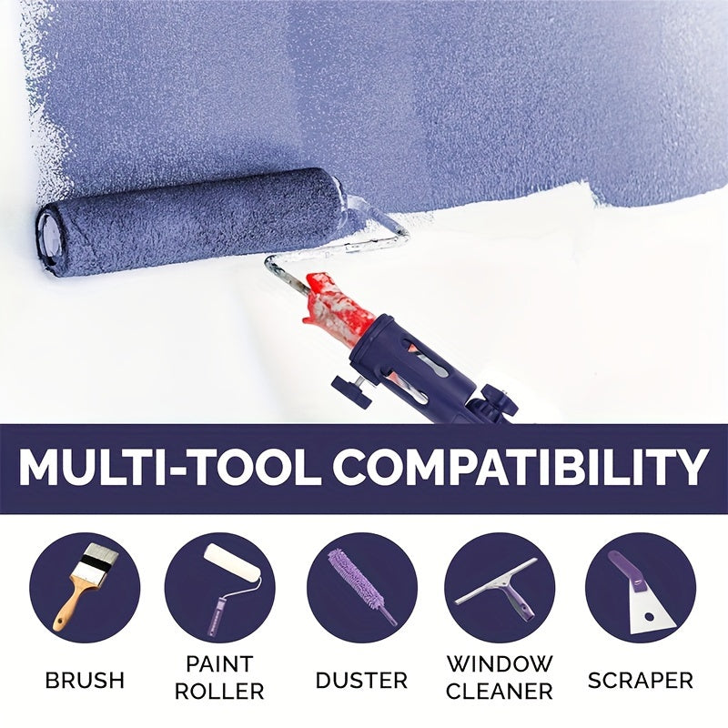 Roller Brush Gripper Clamp Adaptor Paint Rod Connector Tool