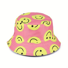Men's Happy Face Sunshade Bucket Hat