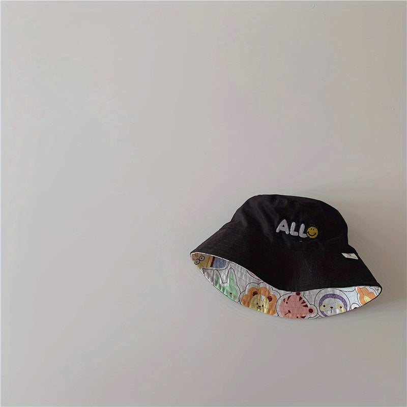 Kids Embroidery Sunshade Hat for Boys & Girls