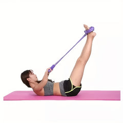 Latex Yoga Pedal Puller Fitness Resistance Band Home Gym Training