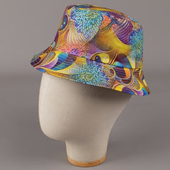 Reversible Bucket Hat Gradient Polka Dot Sun Hat For Women