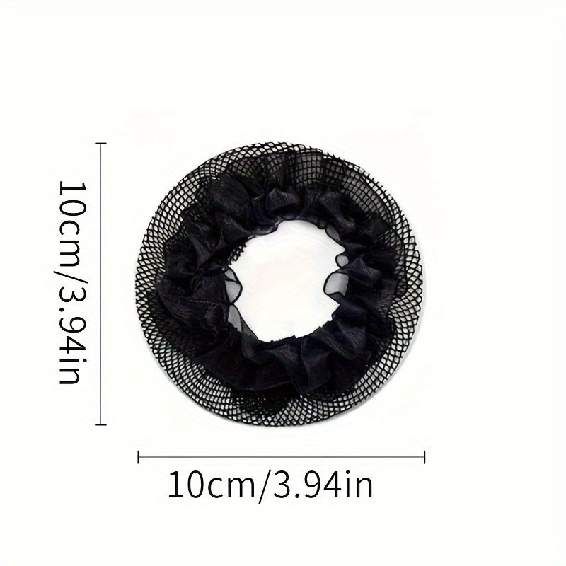 5pcs Elastic Hair Net for Ballet & Fitness Training