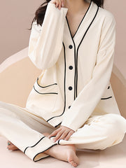 Women's Pajama Set Long Sleeve Top & Pants