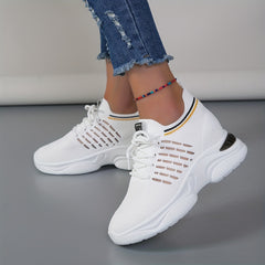 Women's Mesh Chunky Sneakers Lace Up Outdoor Shoes