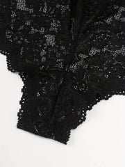 Floral Lace Lingerie Set Bra & Mesh Panties Sexy Underwear