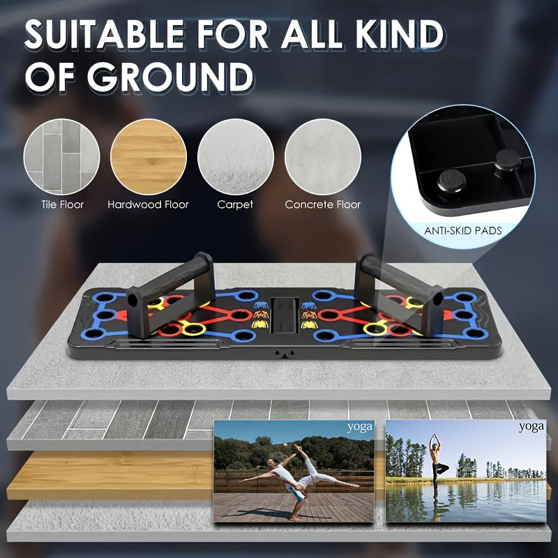 Foldable 20-in-1 Push Up Board Chest Muscle Exercise Equipment