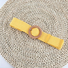 Round Buckle Belt for Girls and Boys, Decorative Accessory