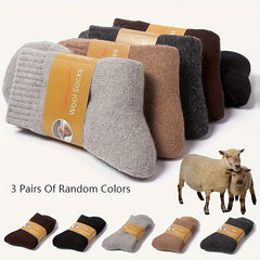 Thickened Wool Socks Casual Warm Boot Socks for Men and Women