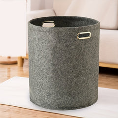 Large Capacity Solid Laundry Bag Portable Double Handle Foldable Storage Bucket
