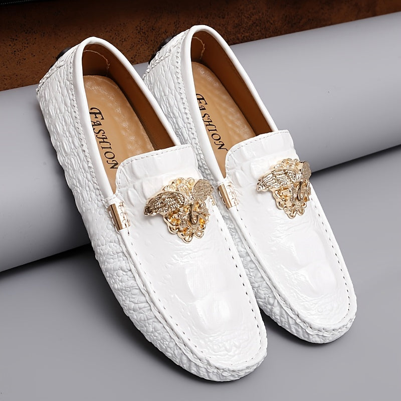 Women's Metal Decor Loafers Casual Slip-on Comfy Shoes