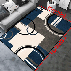 Geometric Non Slip Rug for Living Room Bedroom Nursery Patio Garden