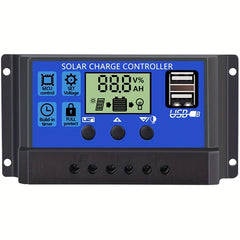 30A Solar Charge Controller 12V 24V Intelligent Regulator LCD Display