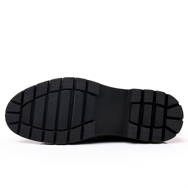 Men Leather Loafer Shoes Slip On Lightweight Dress Shoes