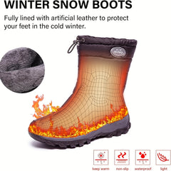 Women's Non Slip Snow Boots Waterproof Warm Walking Shoes
