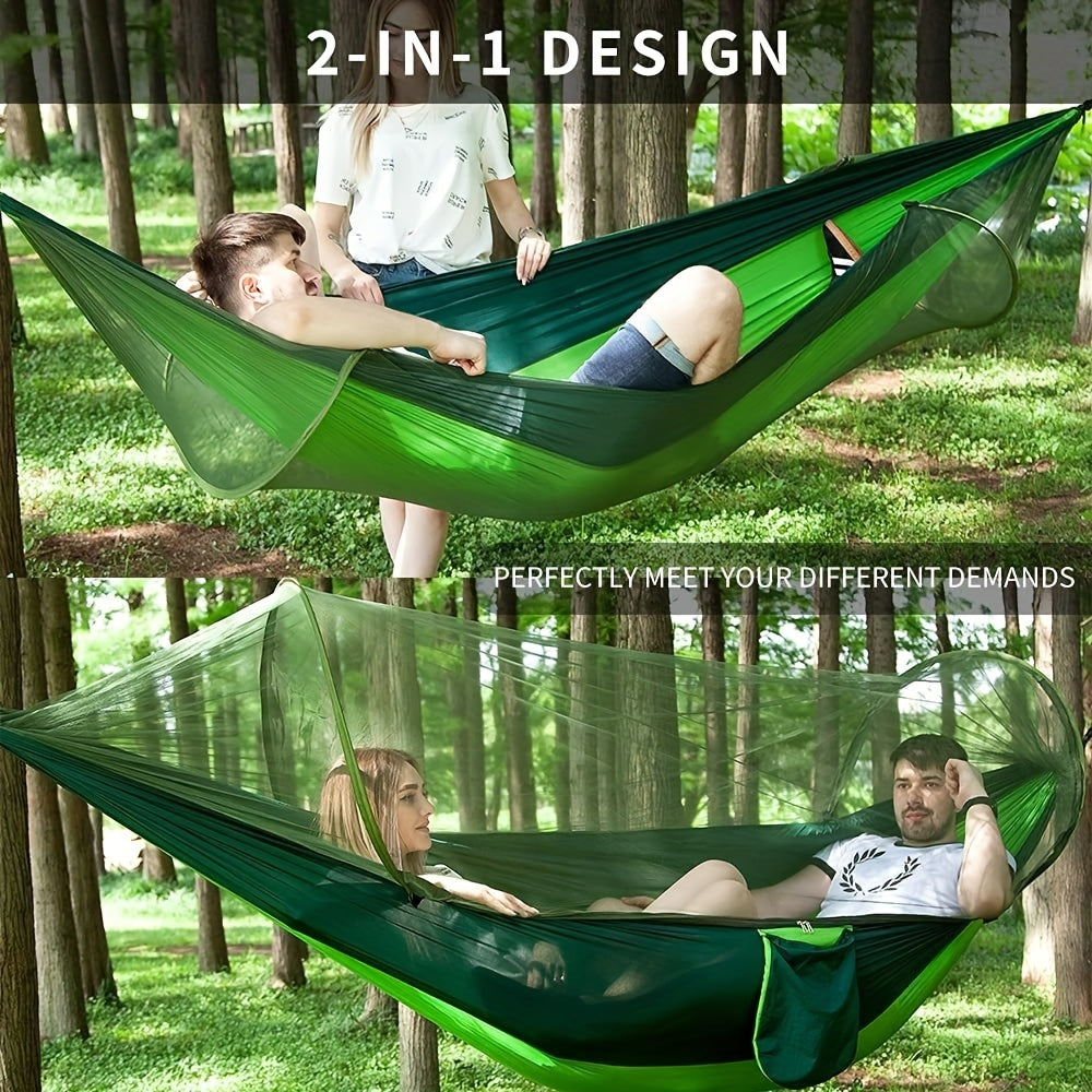 Automatic Quick Open Pole Mosquito Net & Hammock