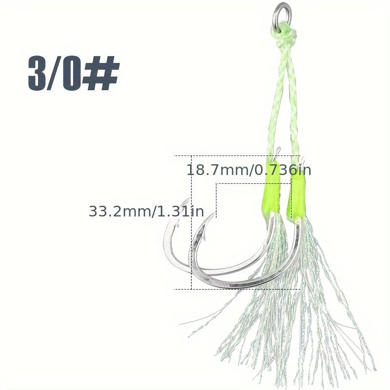 Steel Fishing Assist Hooks Luminous Fishing Hook Fishing Accessories