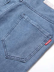 Slim Fit Raw Trim Jeans Mens Distressed Denim Pants